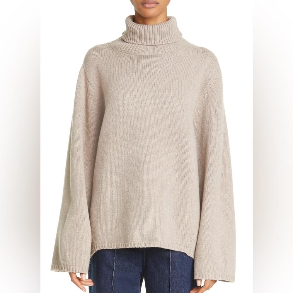 Toteme wool cashmere turtleneck sweater oversized